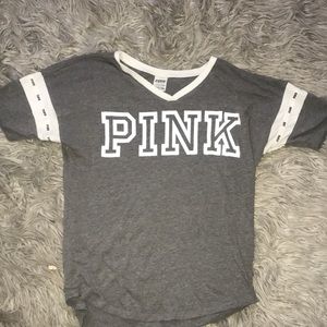 Grey and White “Pink” shirt